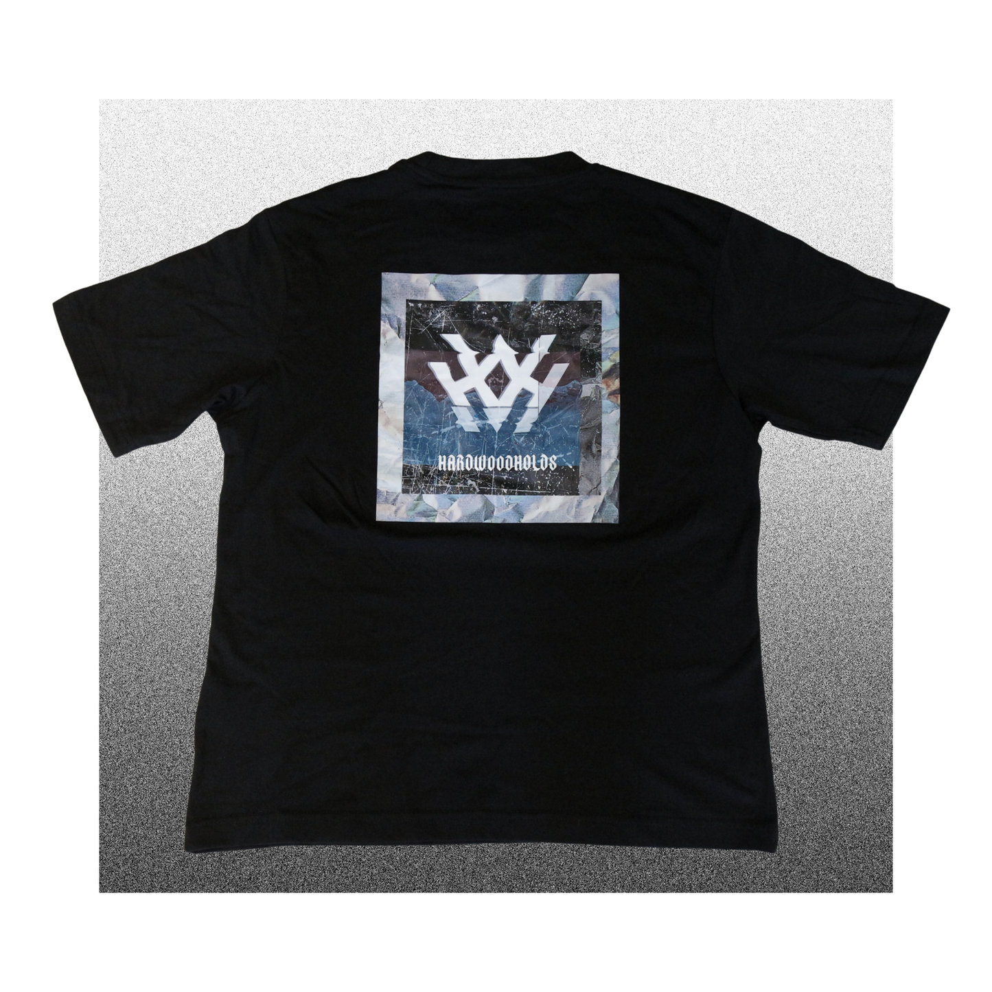 OVERSIZED BLACK HARDWOODHOLDS  T-SHIRT