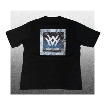 OVERSIZED BLACK HARDWOODHOLDS  T-SHIRT